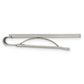 Chisel Stainless Steel Polished Laser Cut Center Money Clip